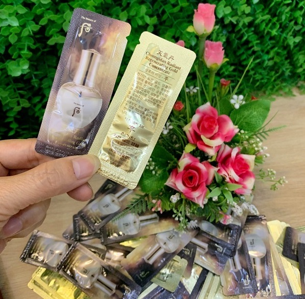 [ Combo 30 gói ] Tinh chất vàng tái tạo da rạng rỡ Whoo Hwahyun Gold Ampoule