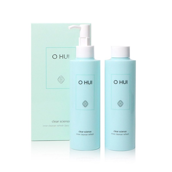 Dung dịch vệ sinh phụ nữ Cao cấp Ohui Clear Science Inner Cleanser Refresh Set 2 chai 200ml+200ml