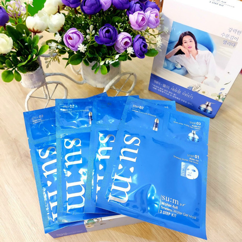 Mặt nạ cấp nước Su:m37 Water-full Timeless Water Gel Mask 3 Step Kit